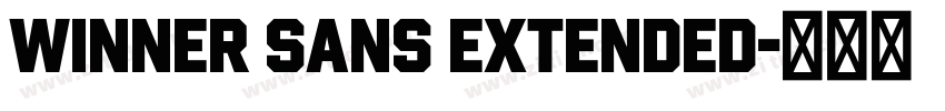 Winner Sans Extended字体转换